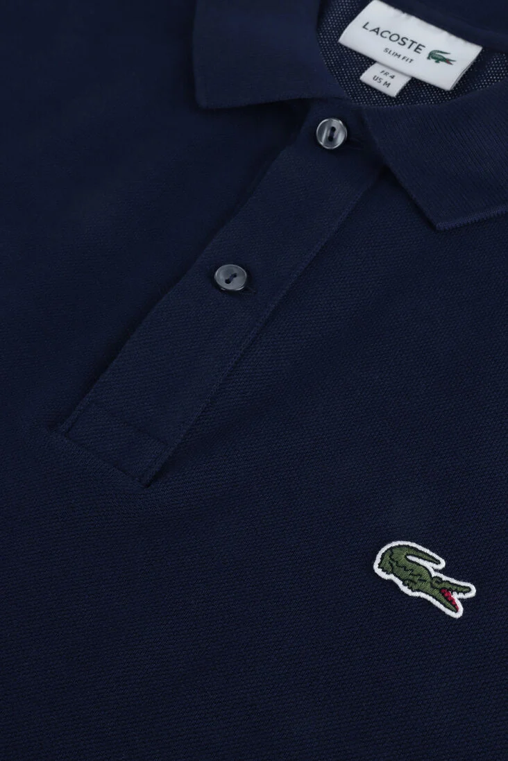 LACOSTE donkerblauwe lacoste polo 1hp3 men's s/s polo 1121