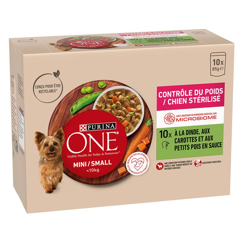 PURINA ONE Mini Adult Weight Control dinde