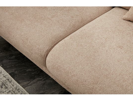 CONCEPT1 - Canapé Simena 3 places beige 210 x 95 x h80