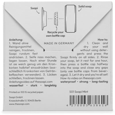 Seifenhalter recycelte Fischernetze, Mint