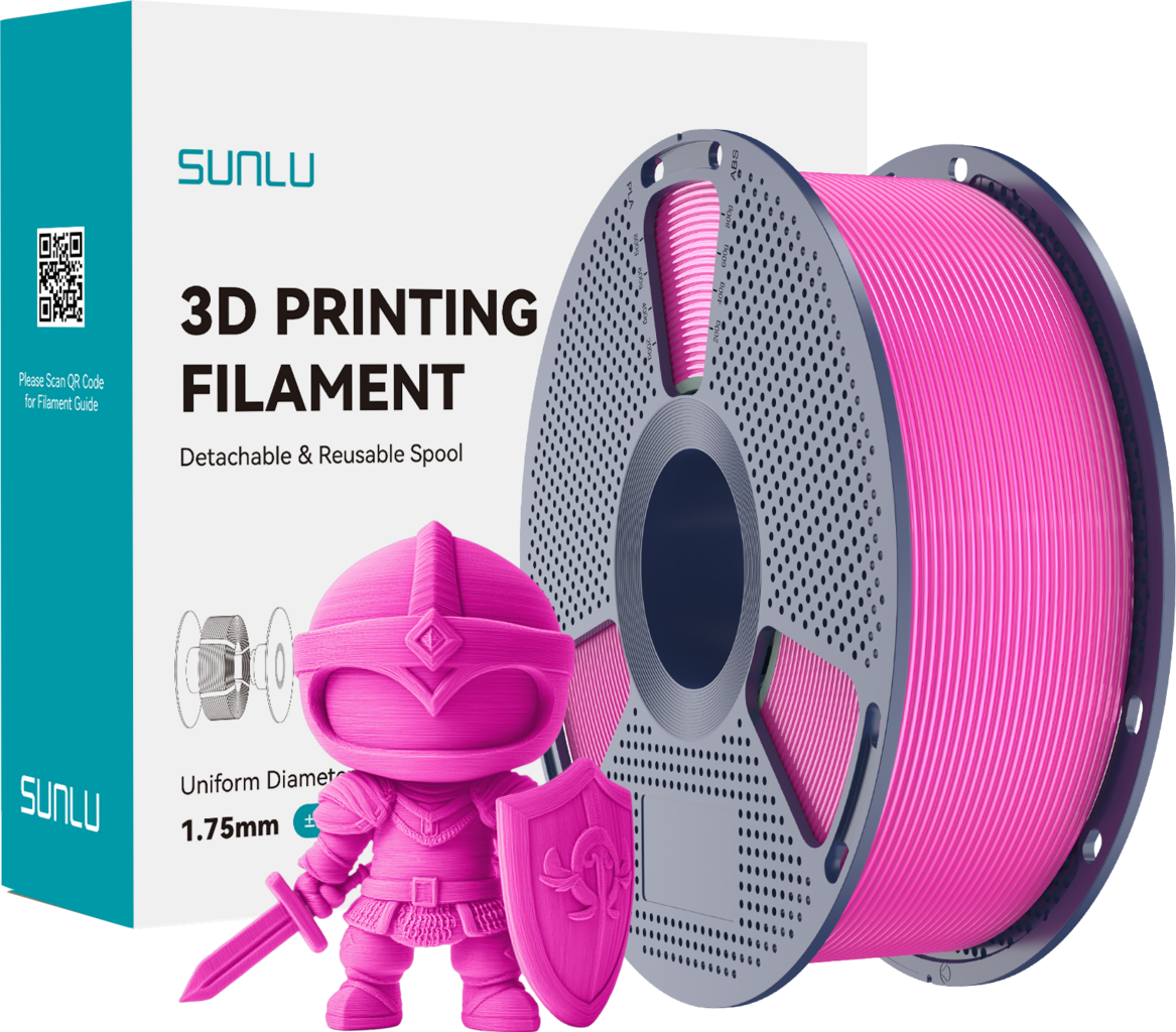 SUNLU  PLA+ Magenta, 1,75 mm / 1000 g    Modifiziertes PLA Filament mit hoher Zähigkeit