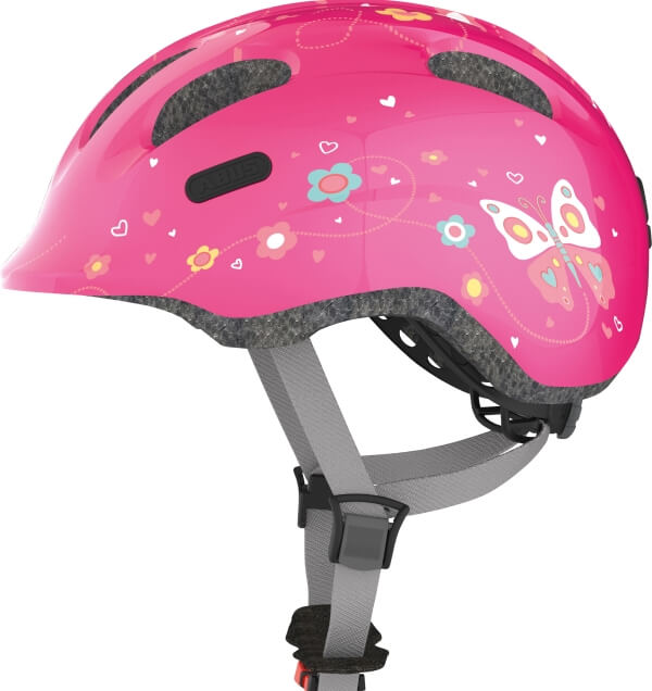 Abus Radhelm S 45-50 Smiley pink butterfly