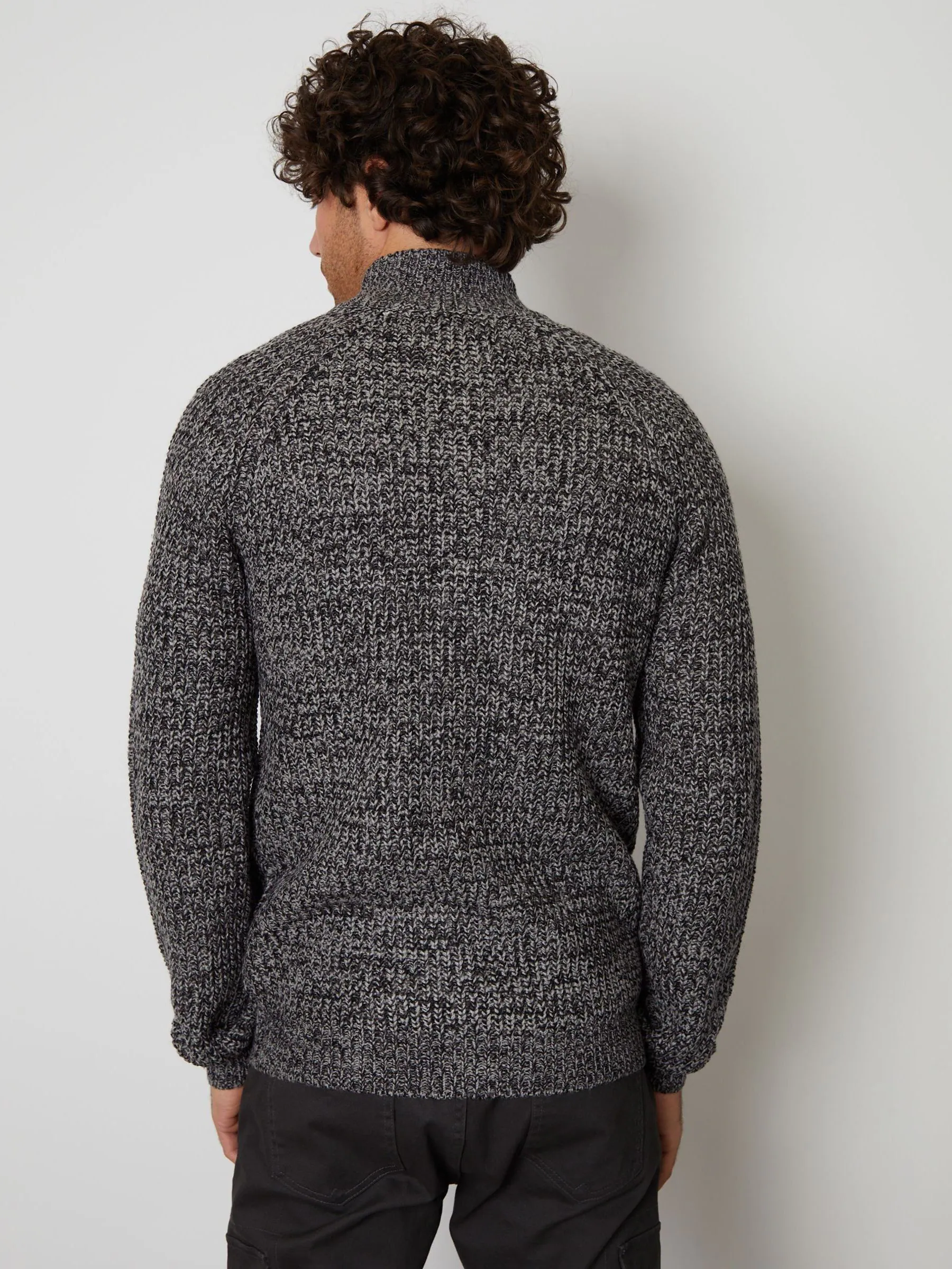 Grijs - Threadbare vest met ritssluiting