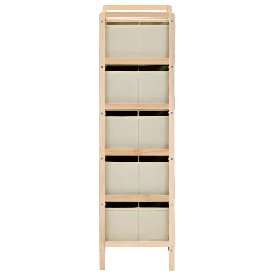 vidaXL - Opbergmeubel - Beige - Hout