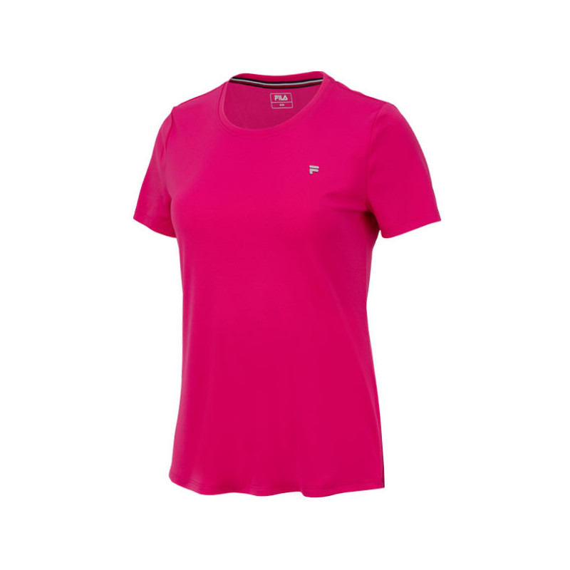 Tee-shirt femme Fila Leonie beige ou fuchsia