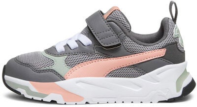 Puma Trinity AC PS Joggesko, Concrete Gray/Poppy Pink/Cool Dark Gray