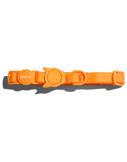 Zee.Dog Neopro Tangerine Kattenhalsband - Kattenhalsband - Oranje