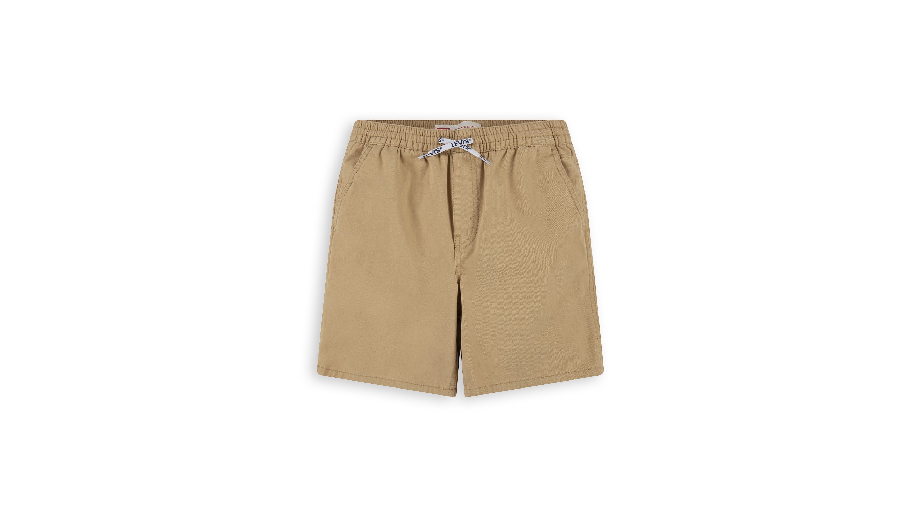 Short tissu taille élastique - Lark - Marron
