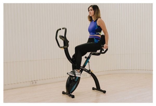 Vélo d'appartement Pliable ION Fitness Xtri - magnétique - LCD - Poids maximum: 105 kg