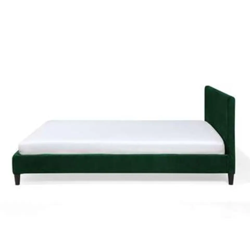 FITOU - Tweepersoonsbed - Groen - 180 x 200 cm - Fluweel