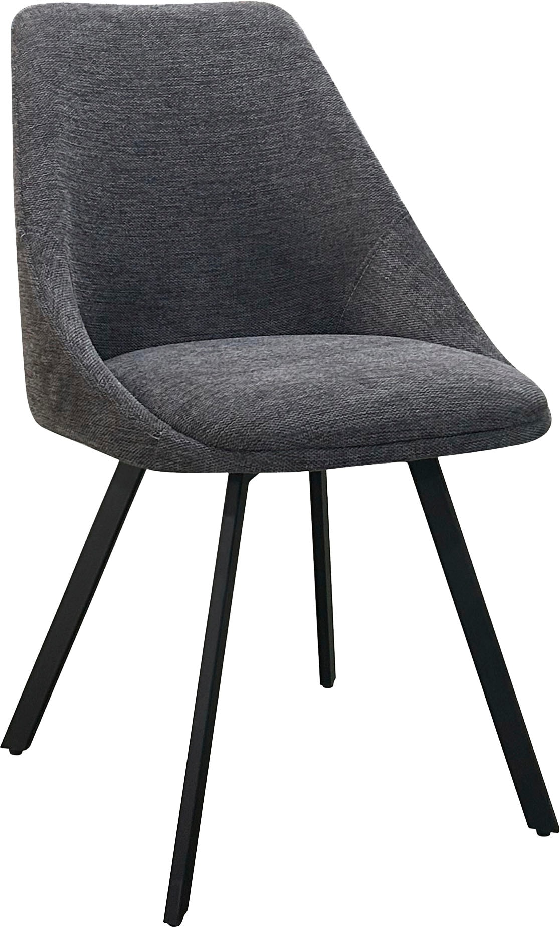 byLIVING Esszimmerstuhl »Jasper (2er-Set)« (Set) Sitzschale 360°drehbar, Metall schwarz, Küchenstuhl, diverse Bezüge