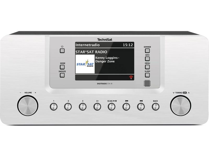 Technisat Internet Radio DigitRadio 574 IR Silber Stationäres Internet-Stereoradio
