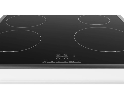 Bosch inductiekookplaat met frame, 58,3 x 51,3 cm, 4 kookzones, PIE645BB5E