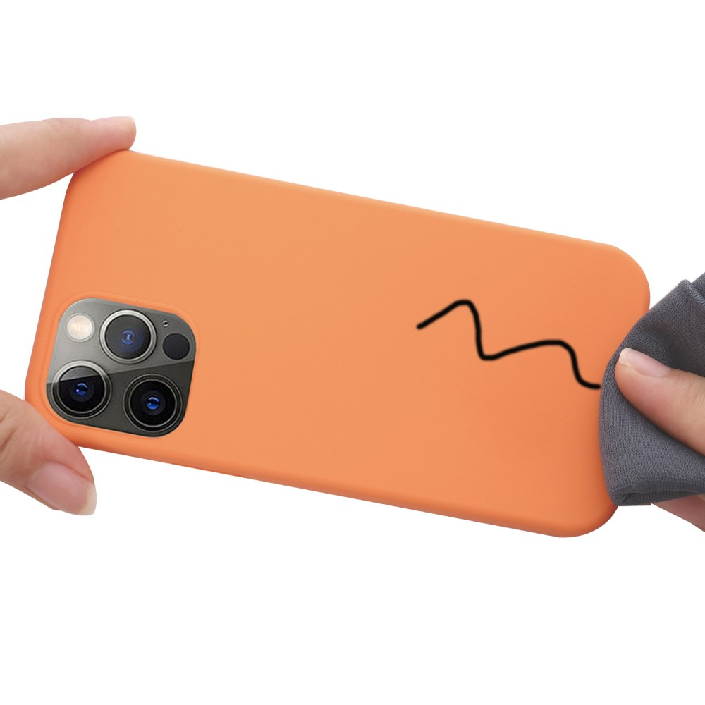 iPhone 15 Pro MagSafe Silikon Case Hülle - Orange