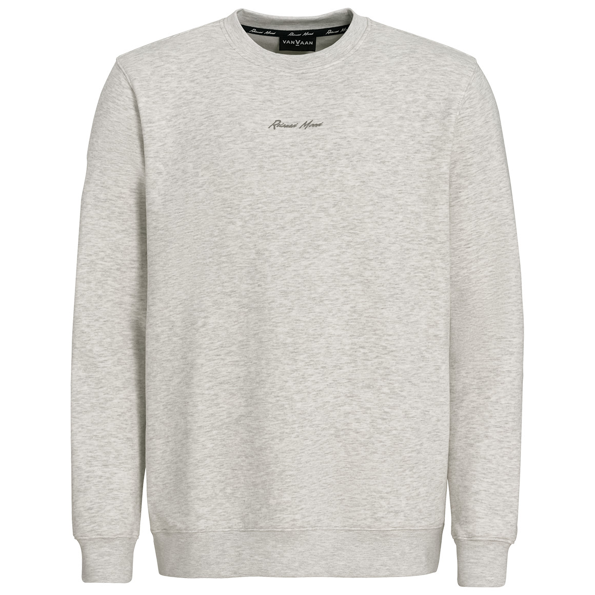 VanVaan Herren Sweatshirt mit Bio-Baumwolle hellgrau