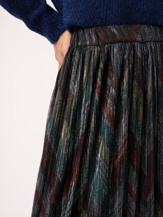 Jupe midi multicolore