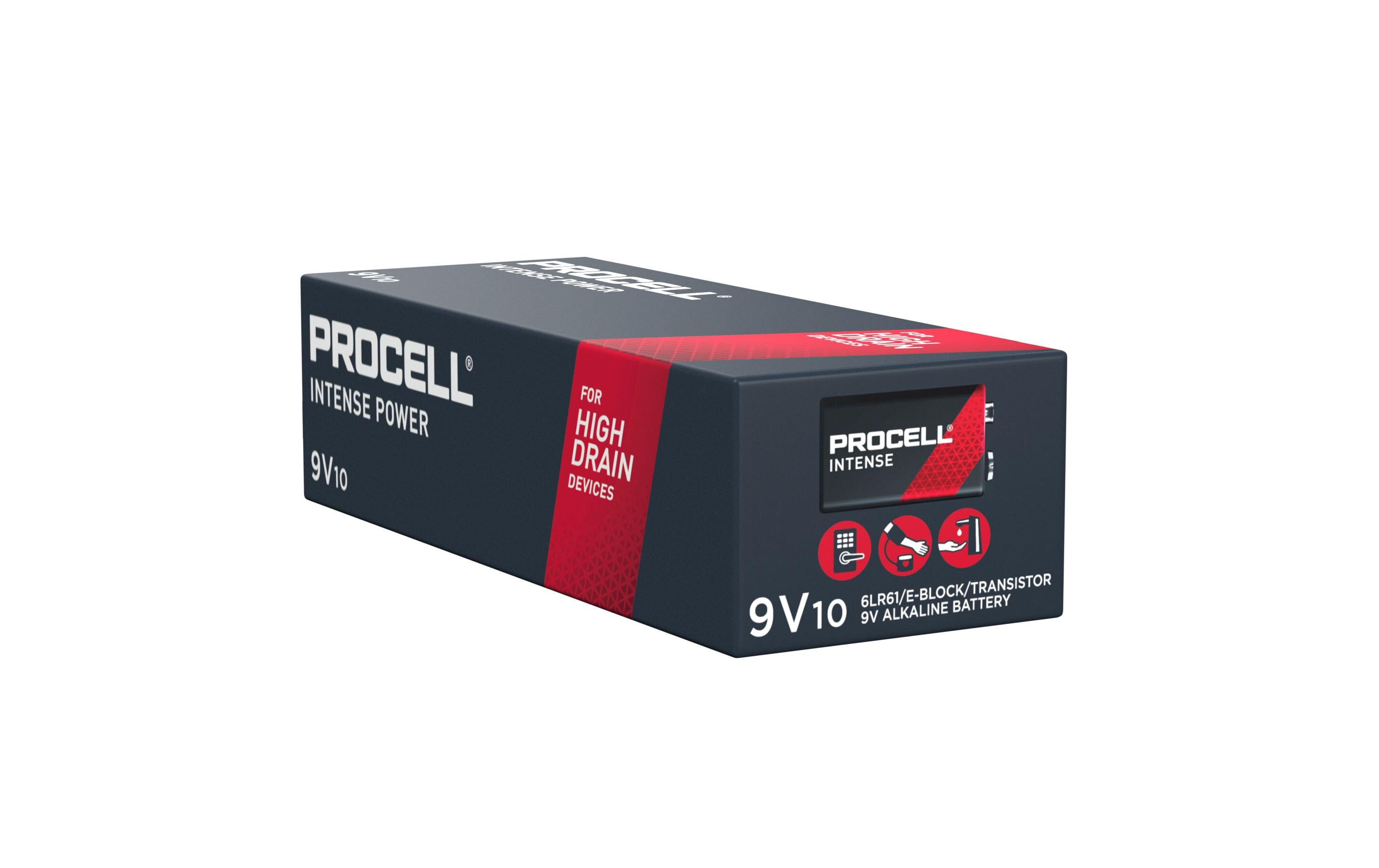 Batterie Industrial Prof. Alkaline 9V E-Block , 10 StückProfessionelle Alkaline-Batterien