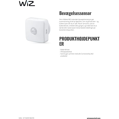 WiZ bevægelsessensor - hvid