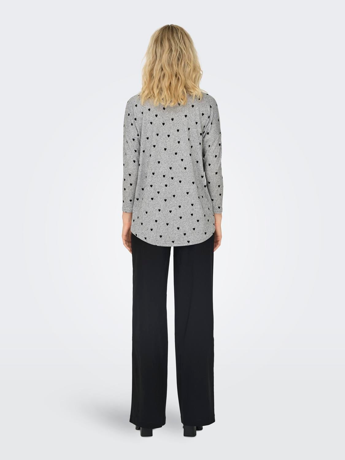 ONLELCOS Top Light Grey Melange