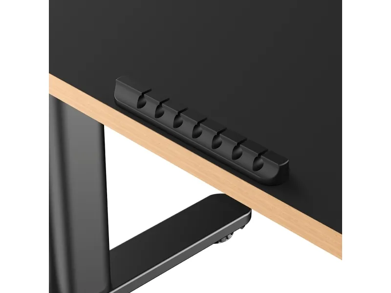 Ultradesk Pulsar, Lige, Rektangulær form, MDF, Stål, Spil, Sort