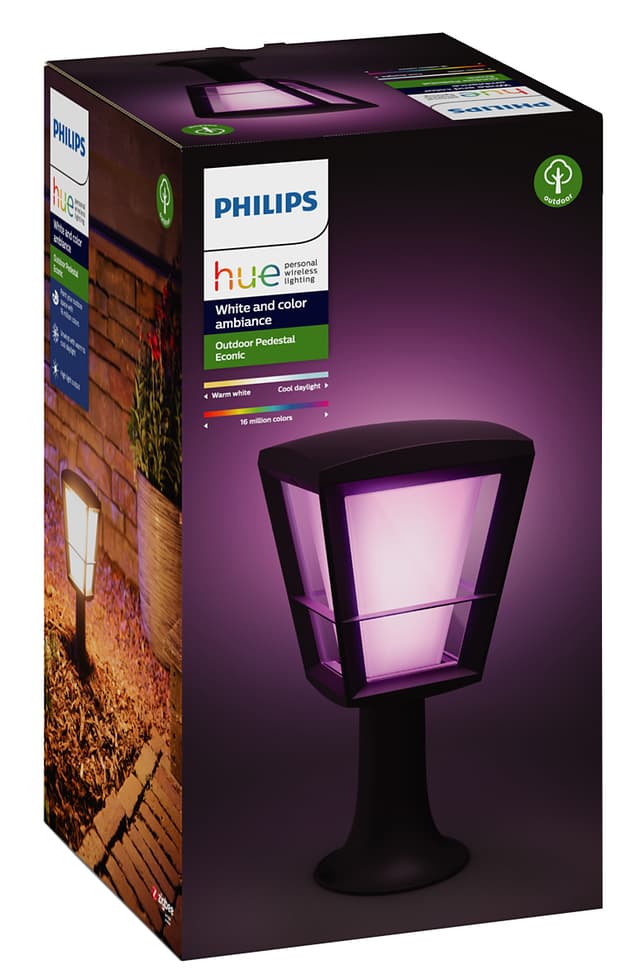 Philips Hue Econic WACA bedlampe (sort)