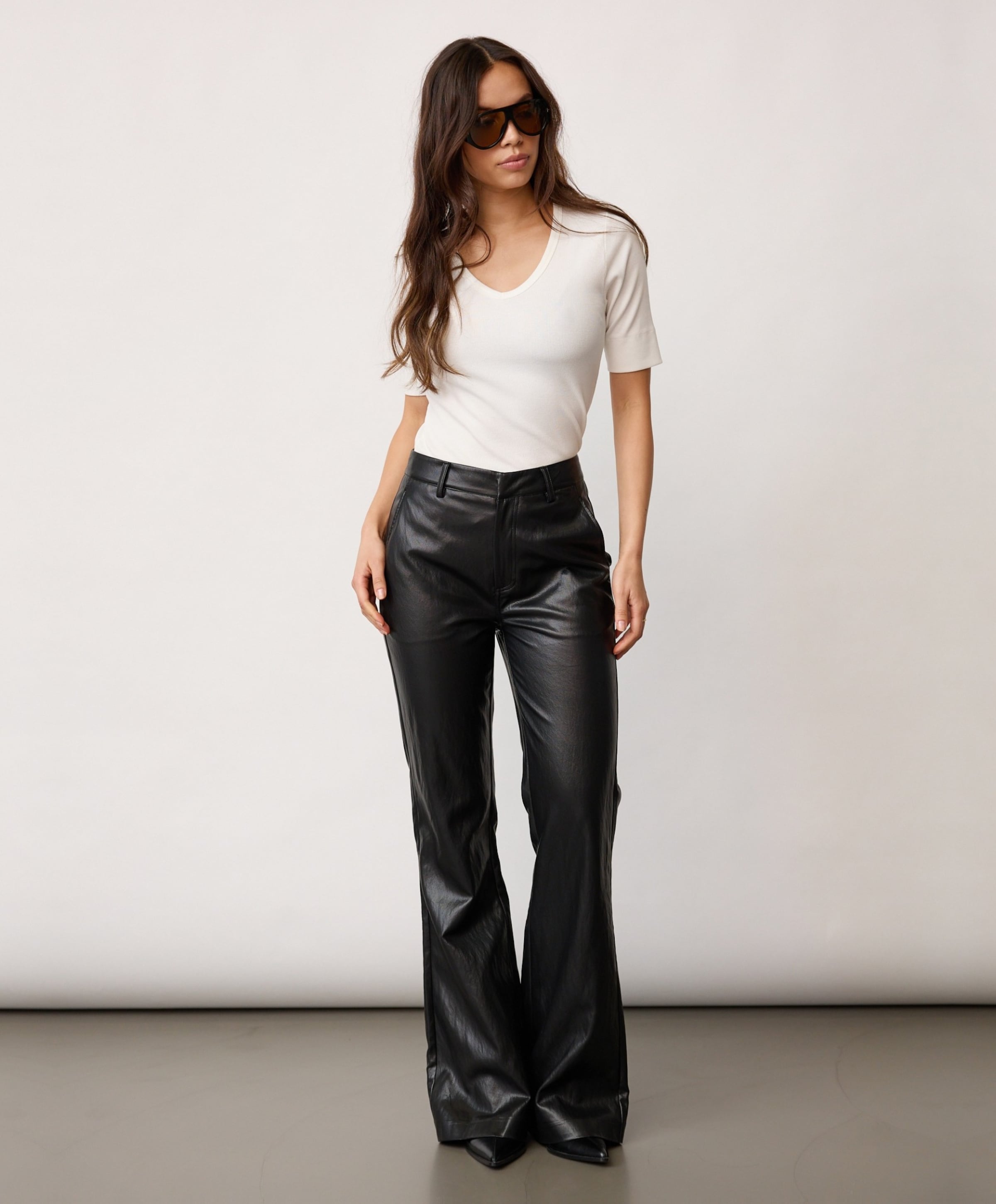 Co'Couture GittCC Flare dames broek zwart