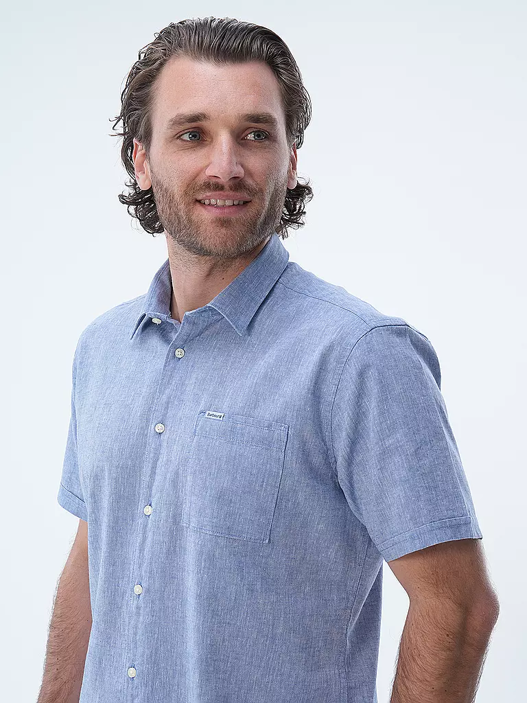 BARBOUR Leinenhemd NELSON  hellblau