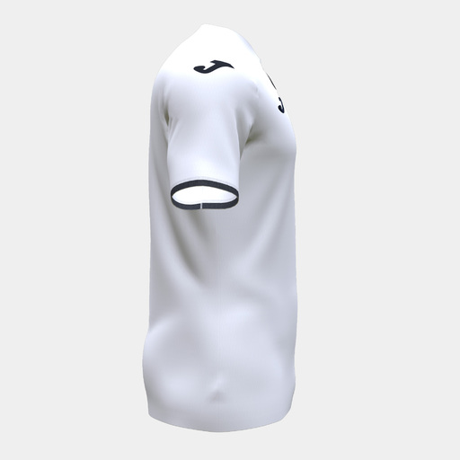 Camiseta Joma Toletum IV de manga curta branca e preta