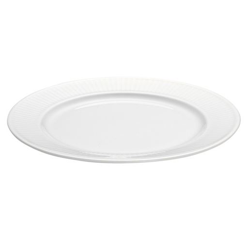 Pillivuyt Plisse Frokosttallerken, Hvid, Ø20 cm