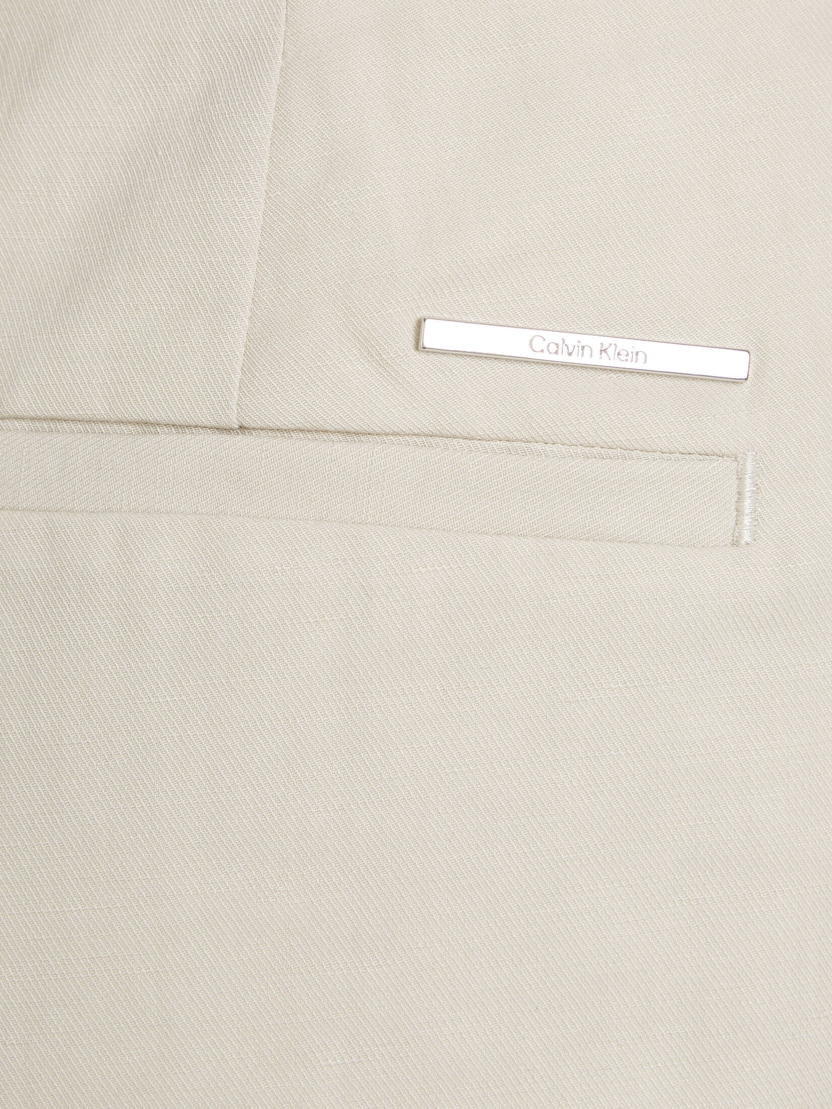 CALVIN KLEIN| Damen Hose LINEN TAILORED SHORTS mit Leinen