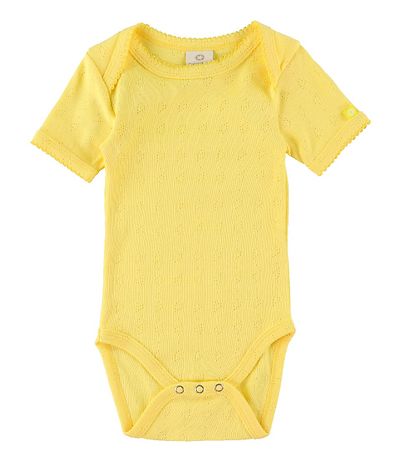 Smallstuff Body k/æ - Heart Jaquard - Soft Yellow m. Hulm?nster