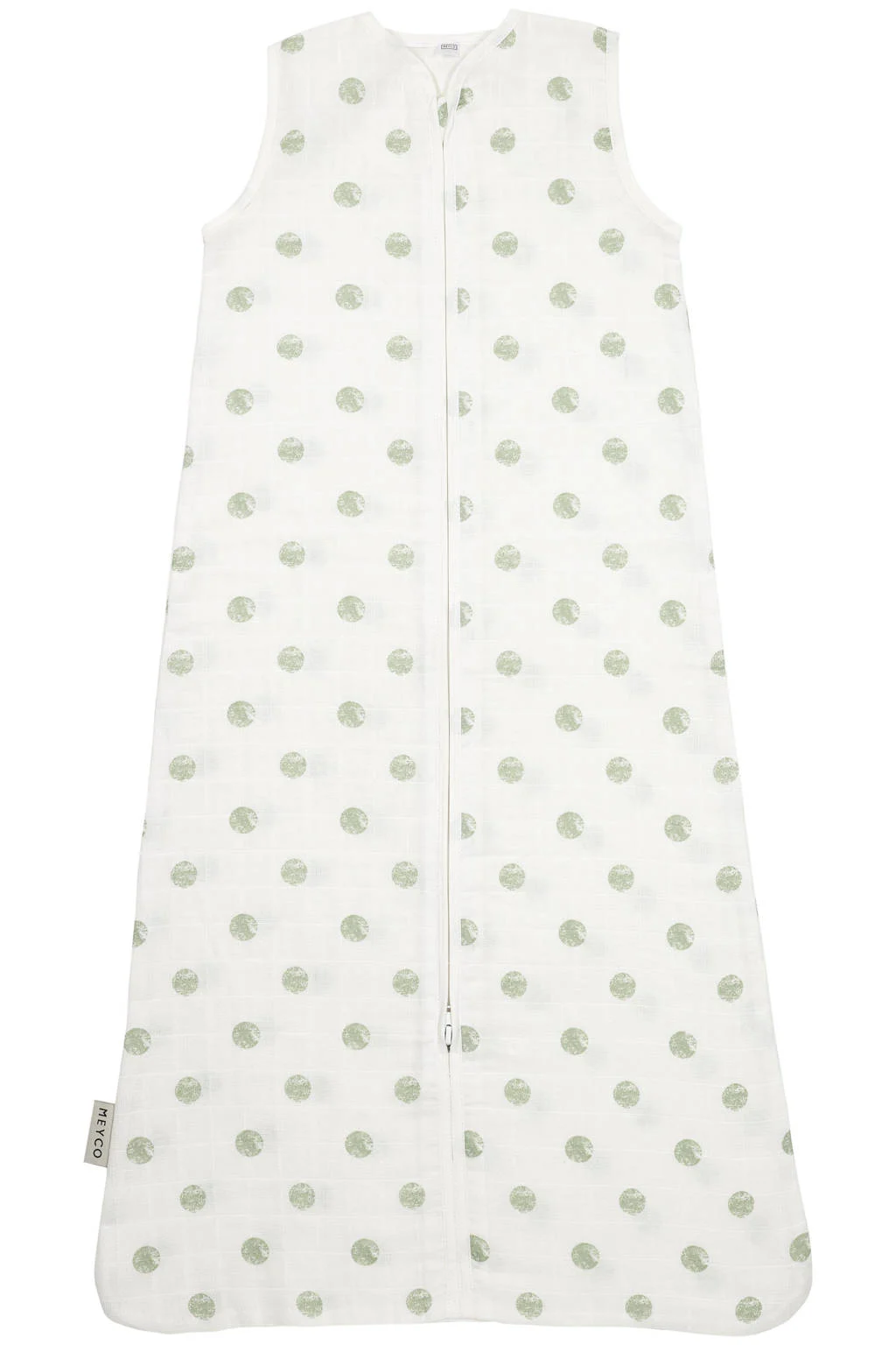 hydrofiel baby zomerslaapzak Dots soft green