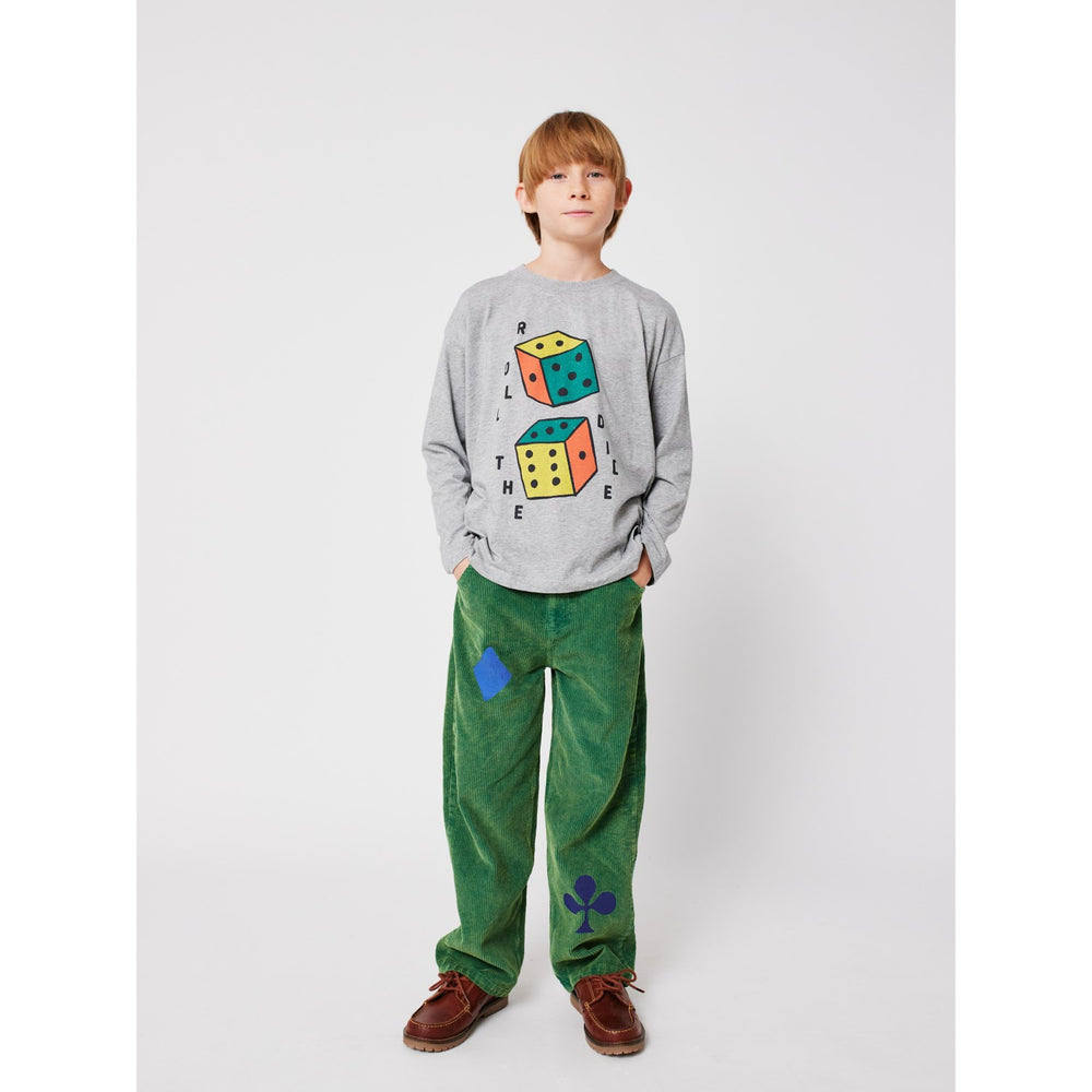 Køb Bobo Choses Heather Grey Roll The Dice Bluse