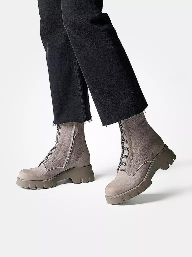 PAUL GREEN Schnürboots beige