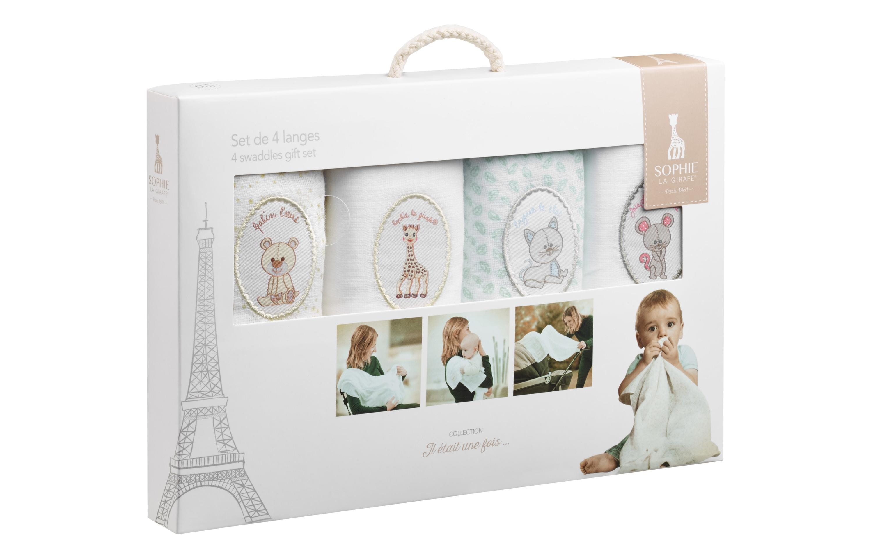 Geschenkset Mulltuch 70 x 70 cm, 4 StückMulltuch-Set, 4 Stück