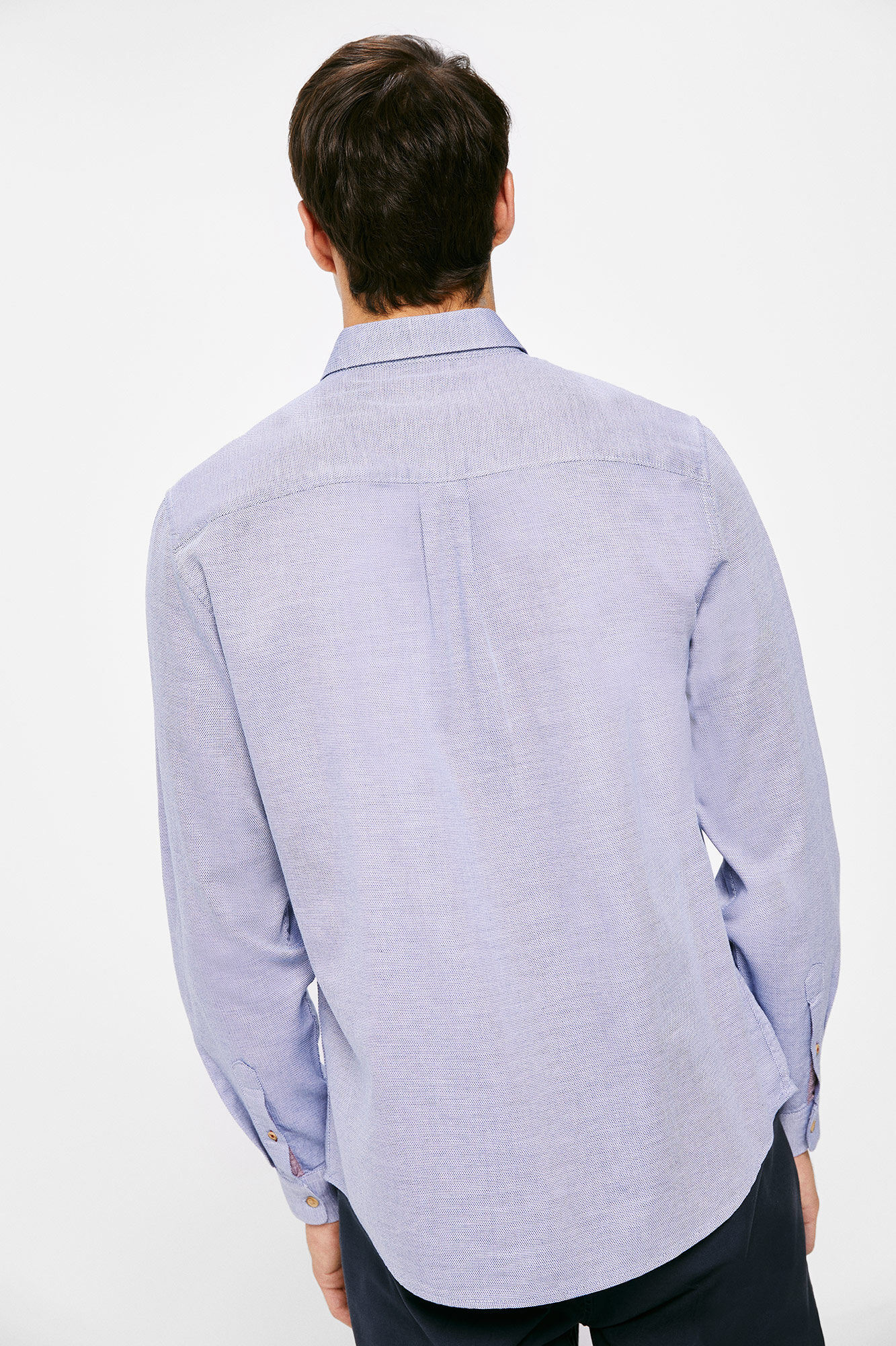 Cor da estrutura da camisa - azul médio