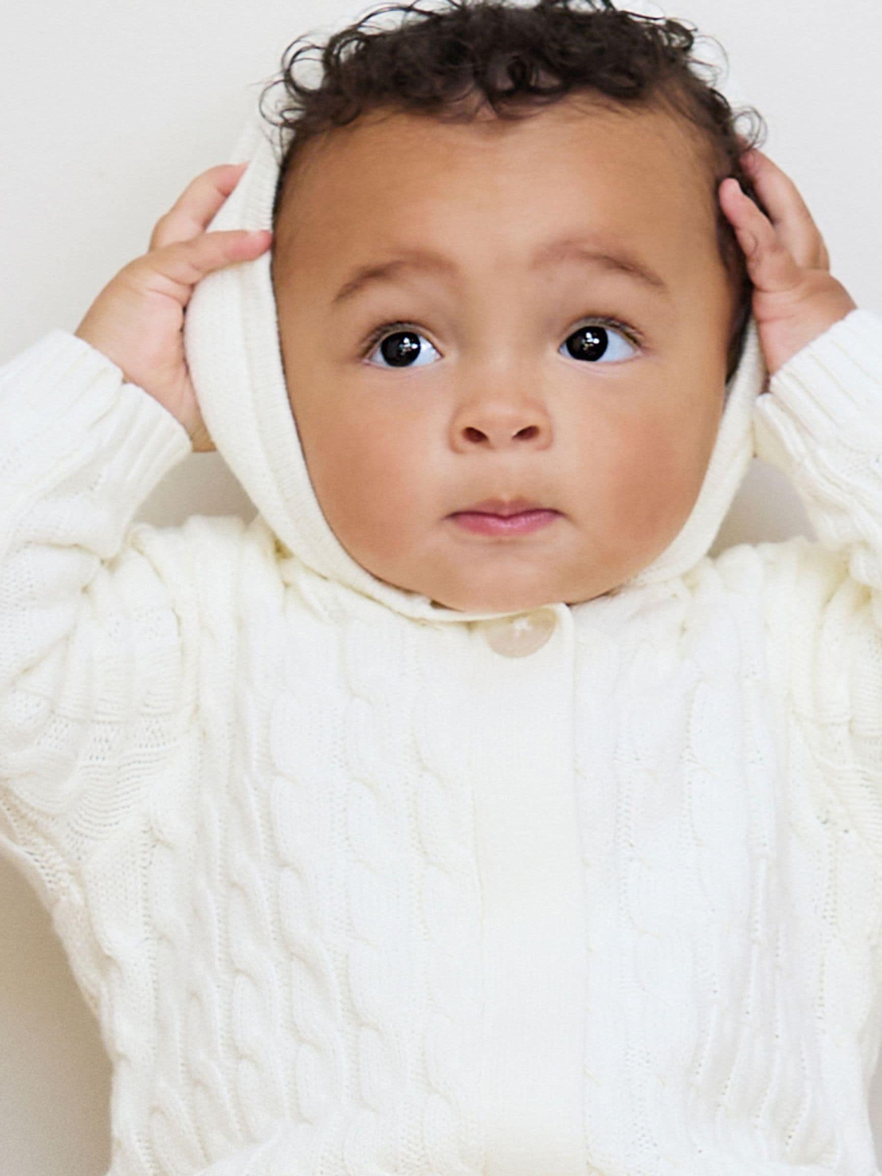 The Little Tailor 100% katoenen zacht gebreid kinderwagenpakje voor baby's