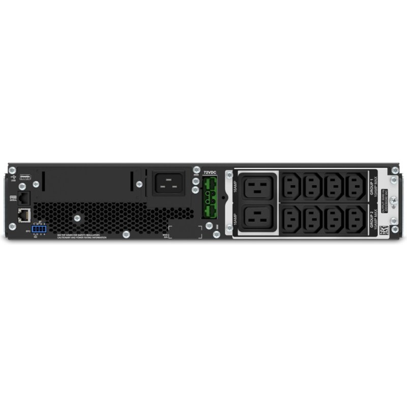 APC Smart-UPS On-Line SRT3000RMXLI - 3000VA, 8x C13 & 2x C19, montage en rack