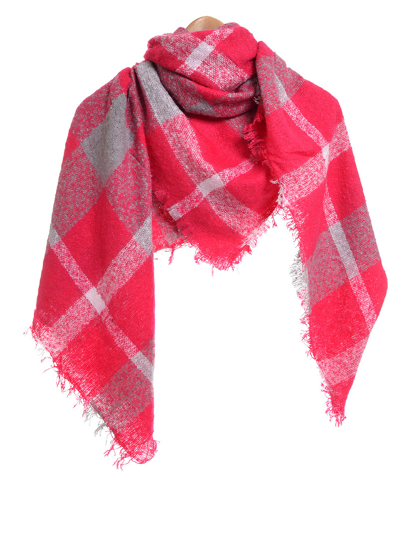 Women's Scarf Pink and Grey