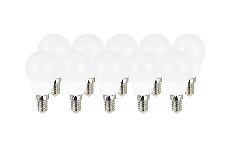 10 ampoules LED mini globe E14 3,3W=25W Blanc neutre