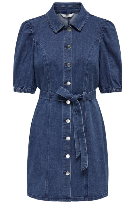 Only blauwe dames jurk
