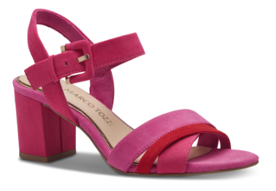 Marco Tozzi Damesandal med hæl Pink 2-28323-42