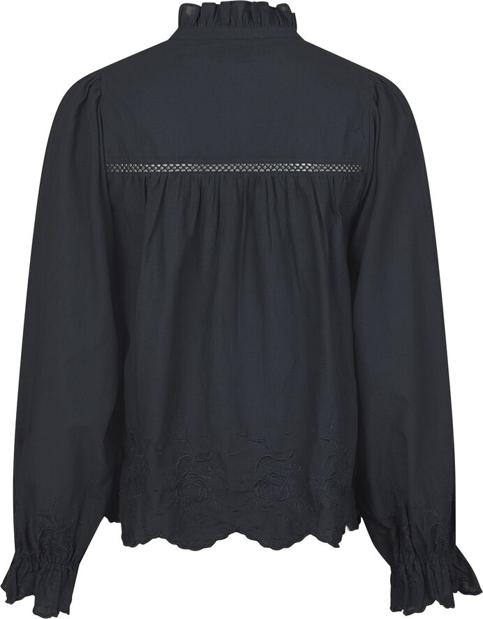 Neo Noir Heline Emb Blouse Navy