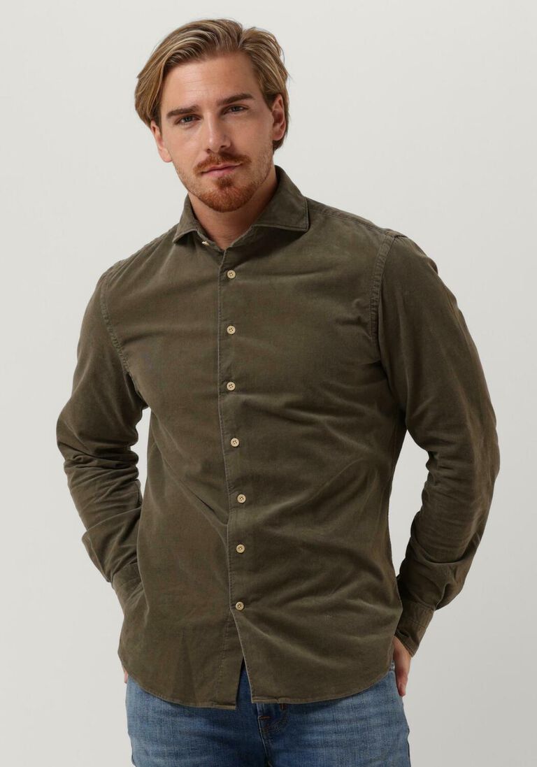 PROFUOMO groene profuomo casual overhemd shirt x-cutaway sc sf p