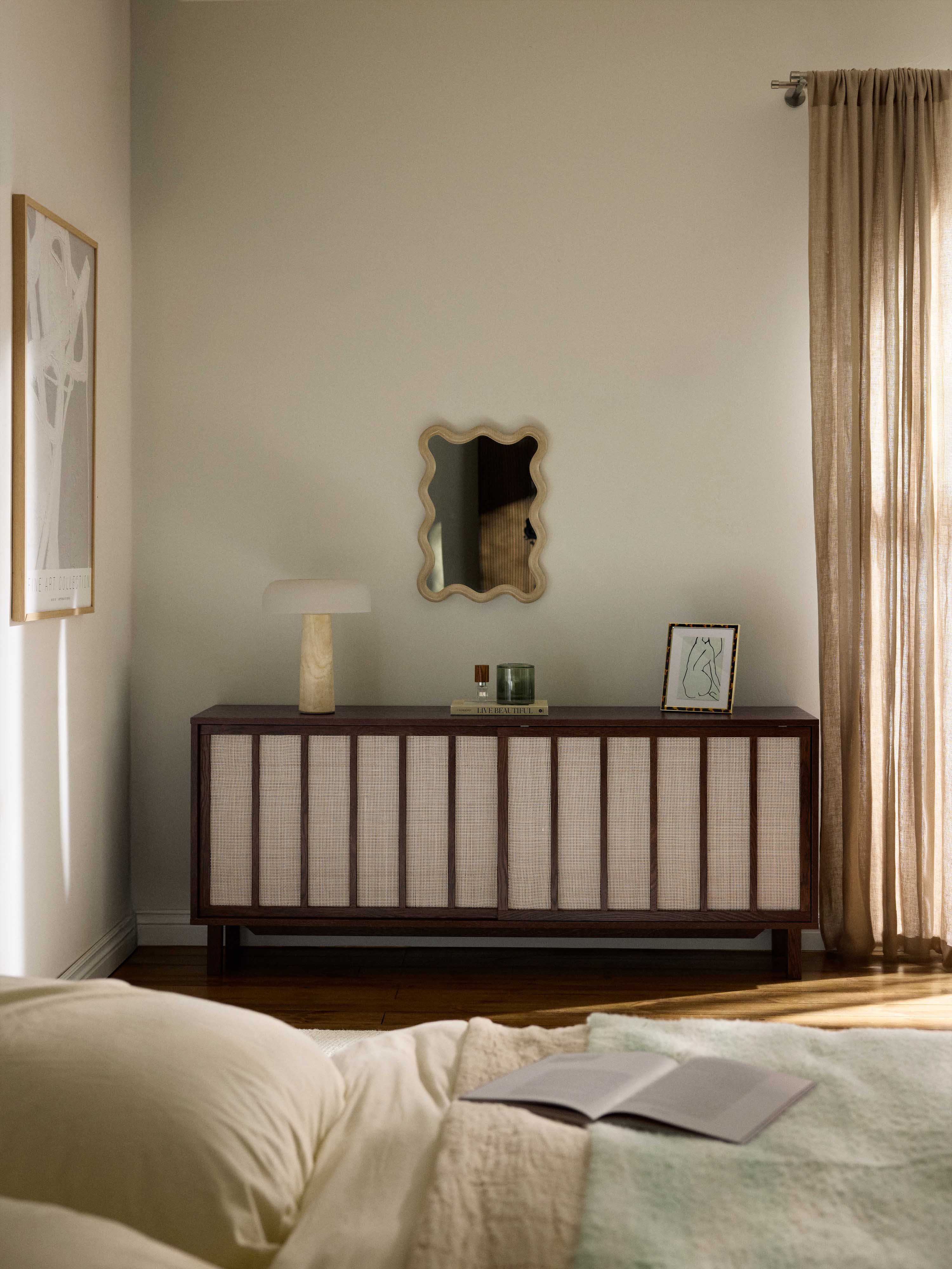 Dressoir Echo met rotan voorzijde
