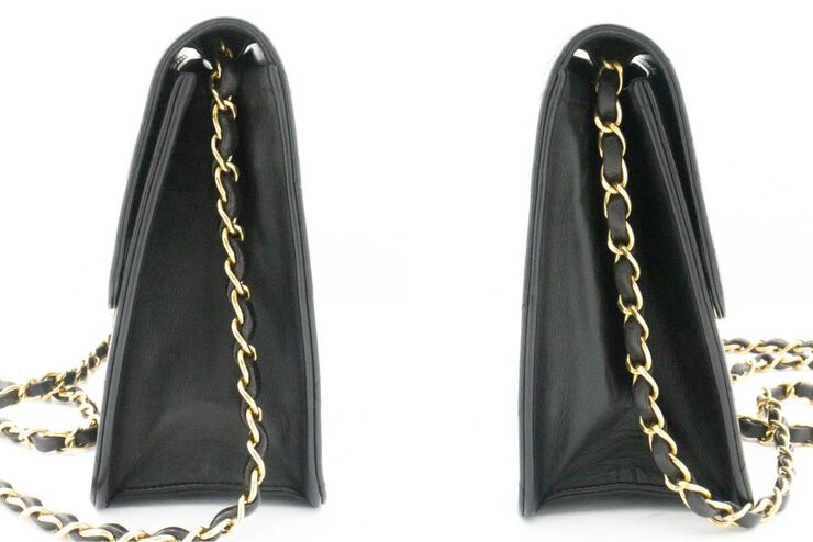 Chanel Vintage Chanel Wallet On Chain Black