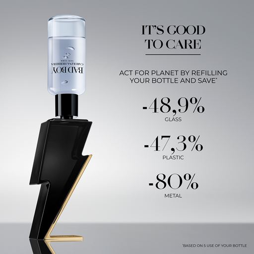 Carolina Herrera Bad Boy Eau De Toilette Refill, 200 ml