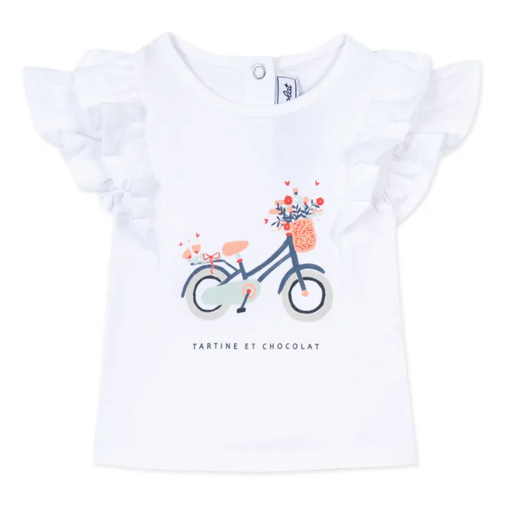 Tartine et Chocolat T-Shirt Volants | Blanc