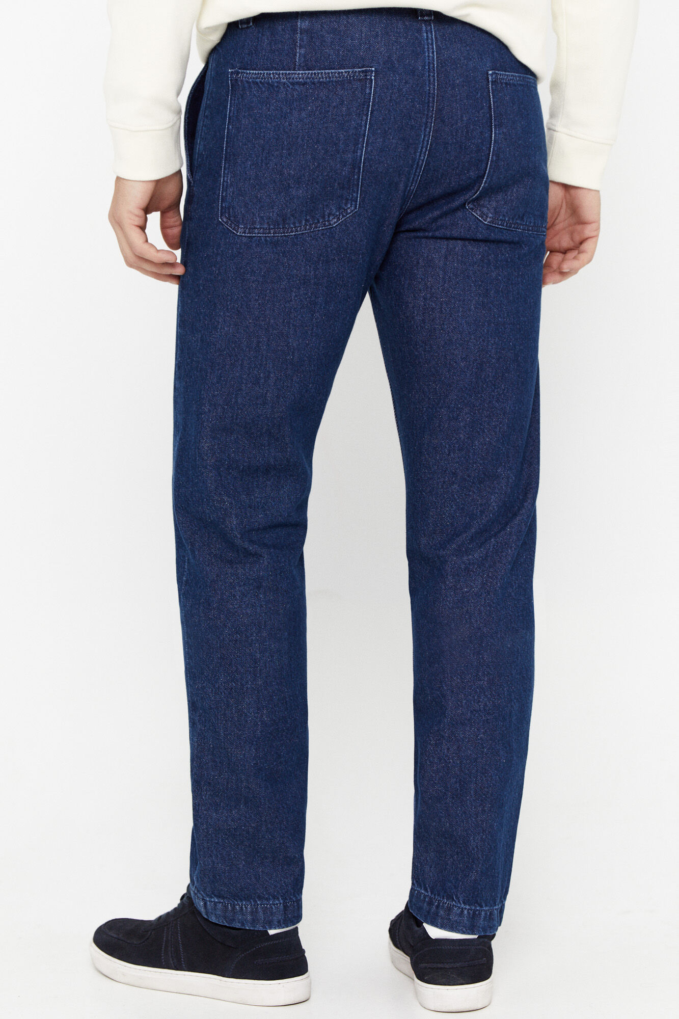 Calça chino jeans - Azul