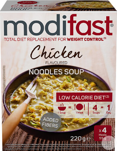 Modifast Intensive LCD Soupe Nouilles Au Poulet Repas 4x55g